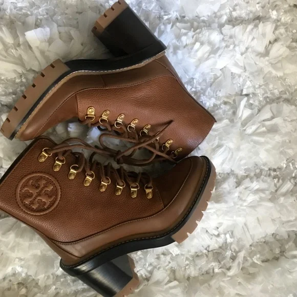 Hurry!! Brand new! Miller Mixed Materials Lug Sole Boot TORY BURCH - Picture 3 of 5